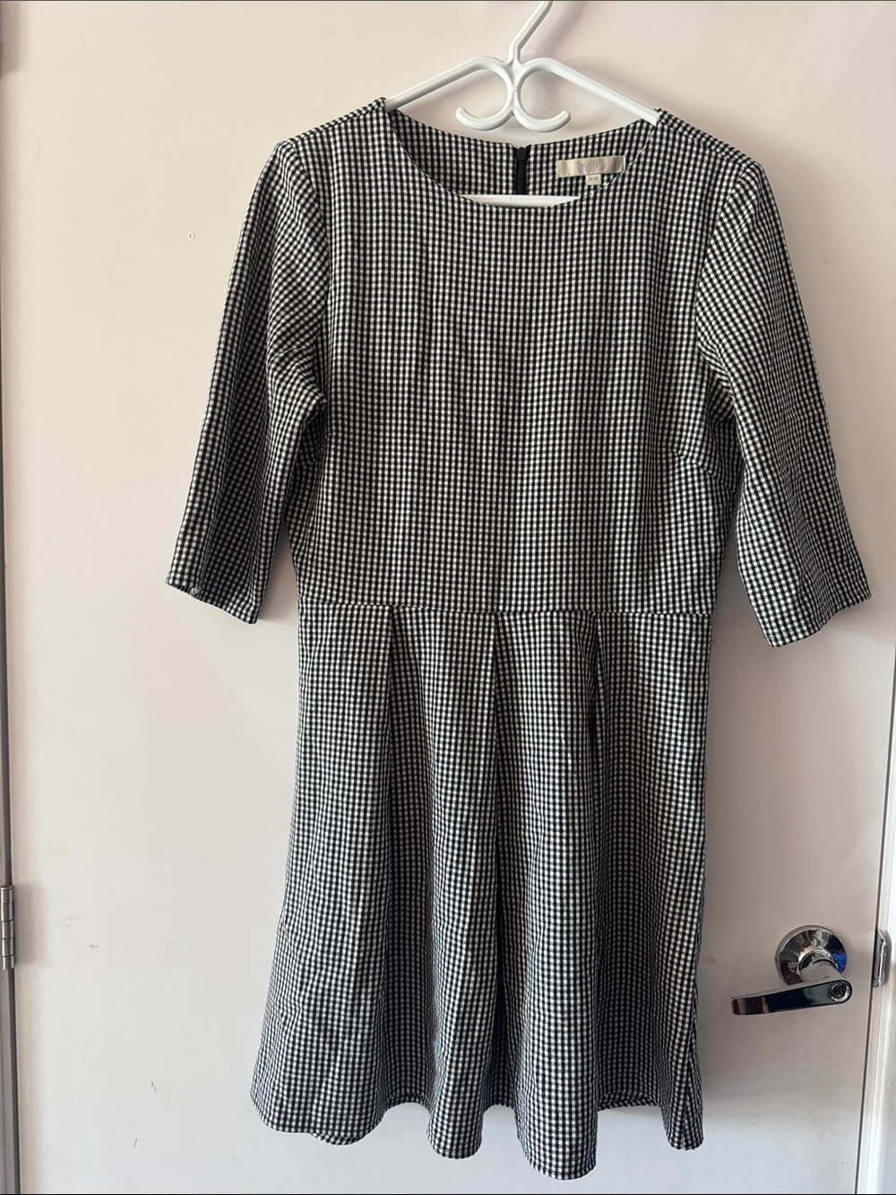 Like new Simon’s brand twik Black and White gingham dress